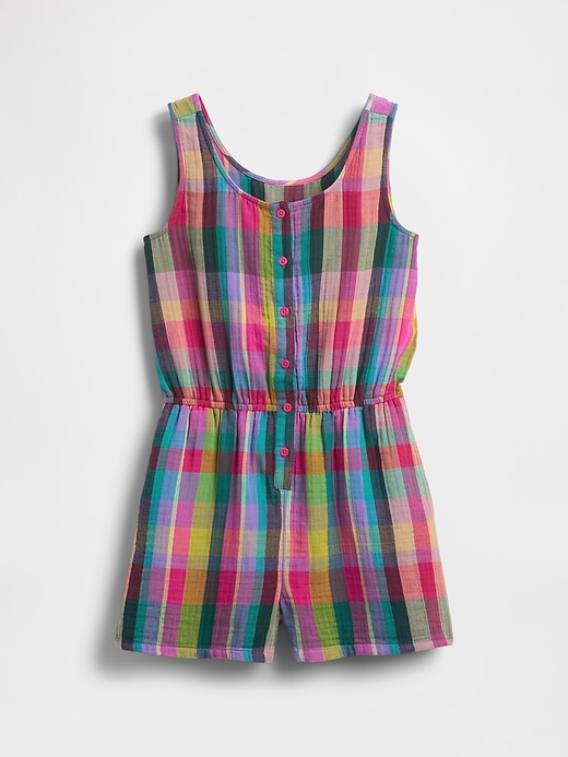Image number 2 showing, Kids Crinkle Gauze Romper