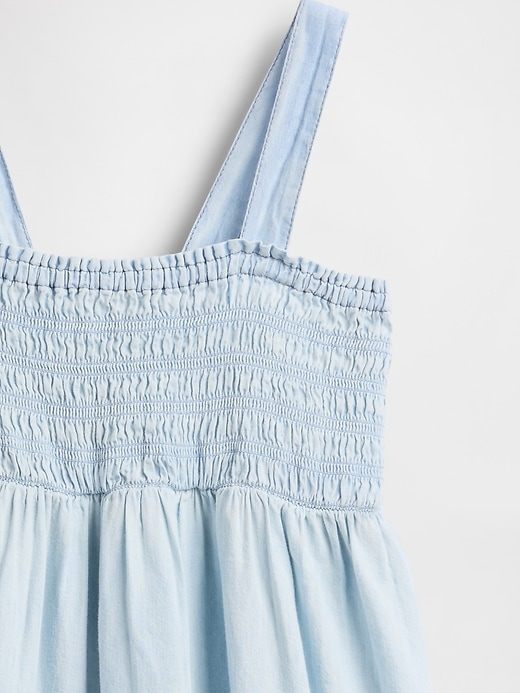 Image number 5 showing, Kids Smocked Denim Dress