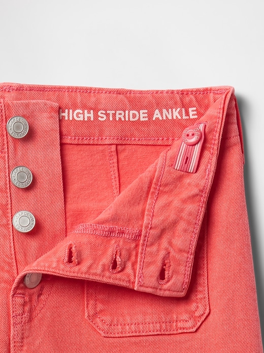 Image number 5 showing, Kids High Rise Stride Wide-Leg Ankle Jeans