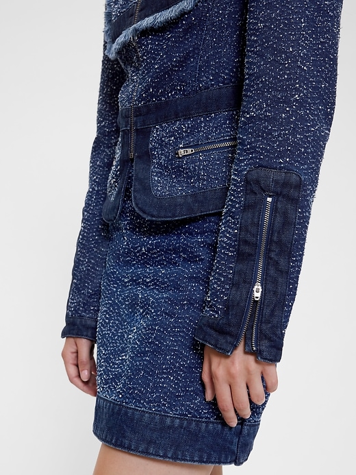 Image number 4 showing, GapStudio Denim Tweed Mini Skirt