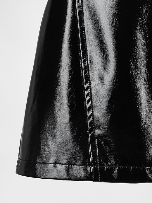 Image number 7 showing, GapStudio Vegan Patent Leather Mini Dress