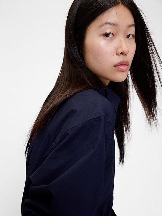 Image number 5 showing, GapStudio Poplin Belted Maxi Shirtdress