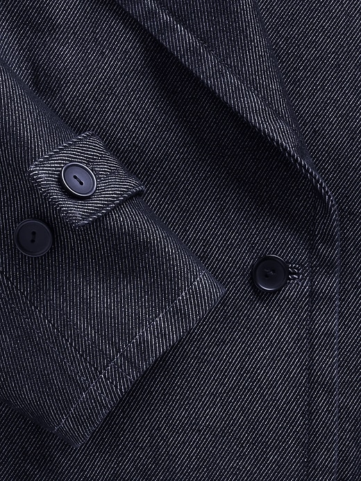 Image number 5 showing, GapStudio Denim Cocoon Coat