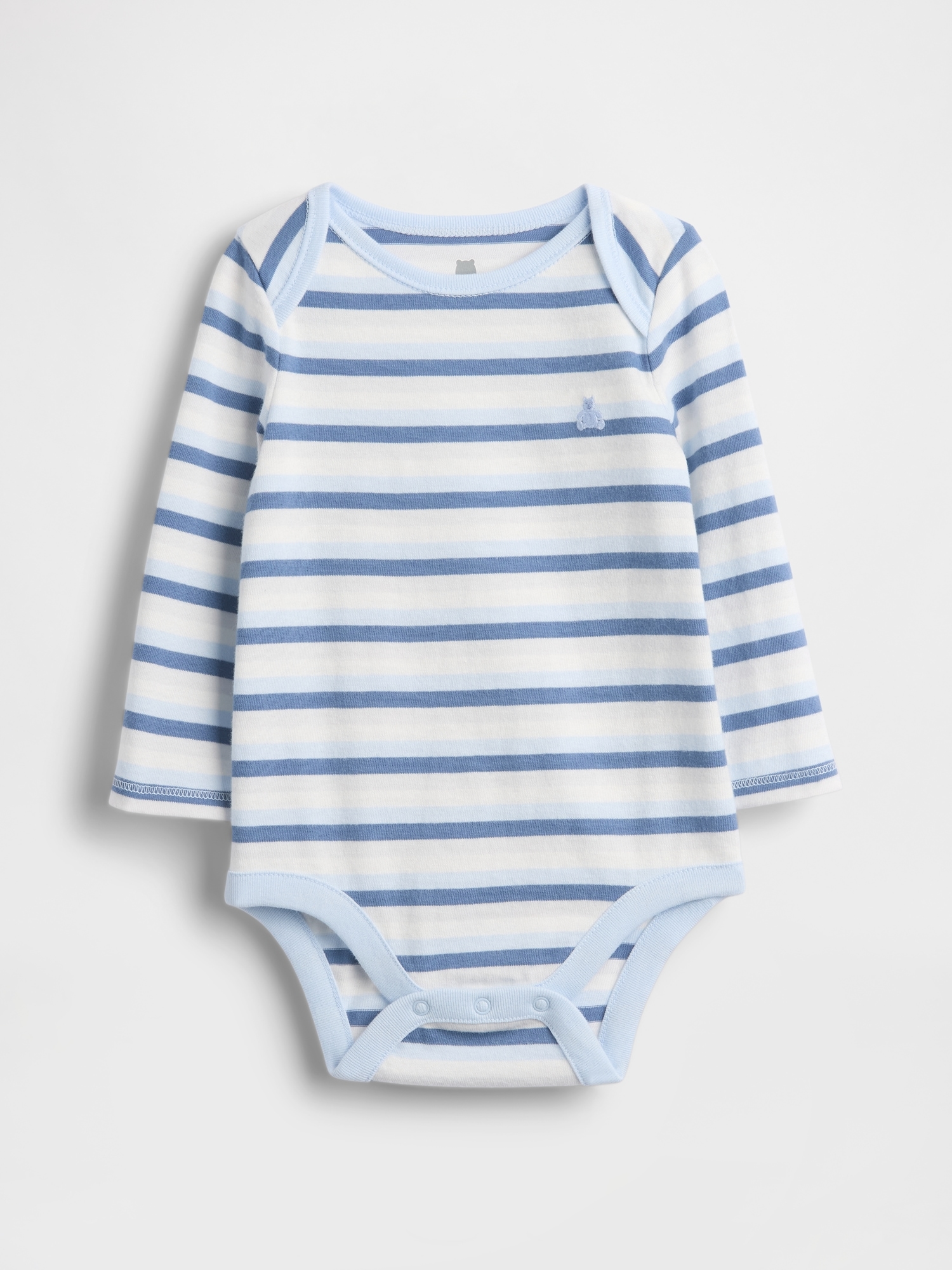 Gap Baby First Favorites Organic Cotton Bodysuit In Blue