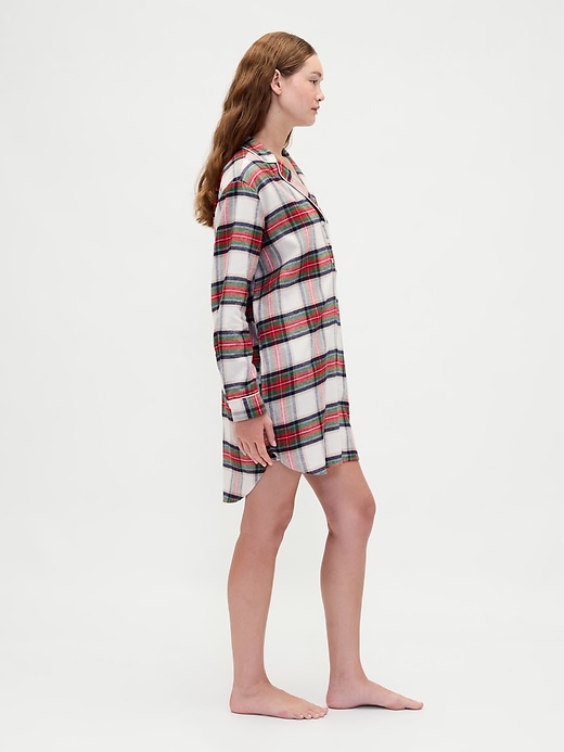 Image number 3 showing, Softest Flannel PJ Dress
