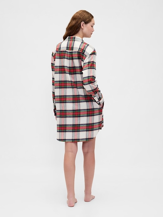 Image number 4 showing, Softest Flannel PJ Dress
