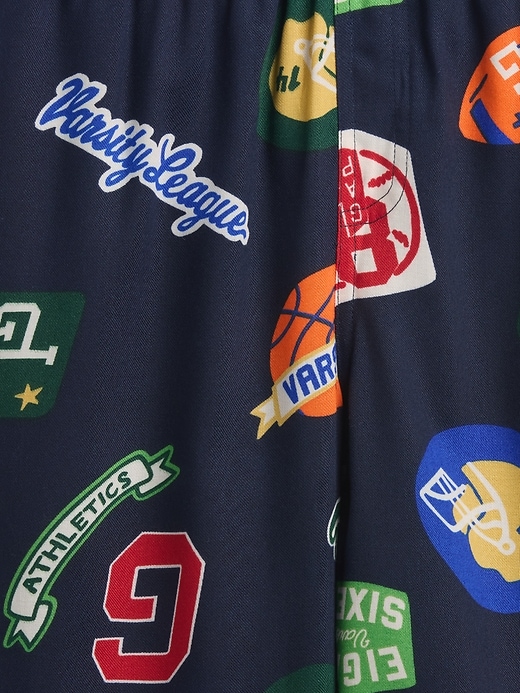 Image number 3 showing, Kids Varsity Logo Oversized Recycled PJ Set