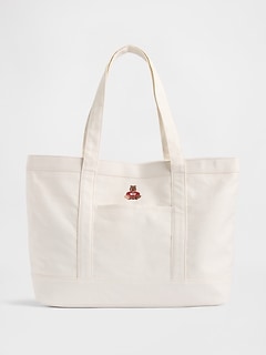Brannan Bear Logo Denim Tote Bag