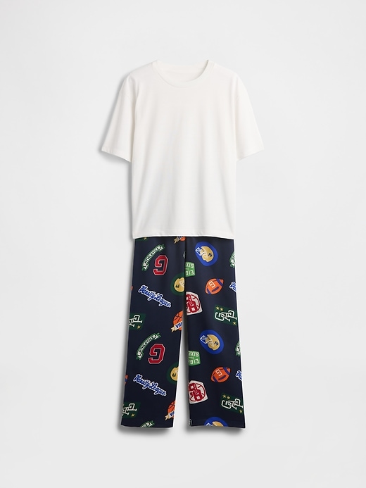 Image number 1 showing, Kids Varsity Logo Oversized Recycled PJ Set