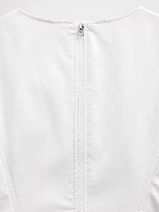 Image number 7 showing, GapStudio Vegan Patent Leather Mini Dress