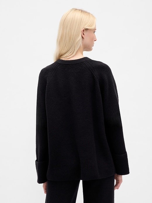 Image number 3 showing, CashSoft Shaker-Stitch Boyfriend Sweater