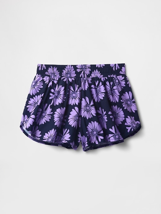 Image number 2 showing, Kids Quick-Dry Butterfly-Hem Run Shorts