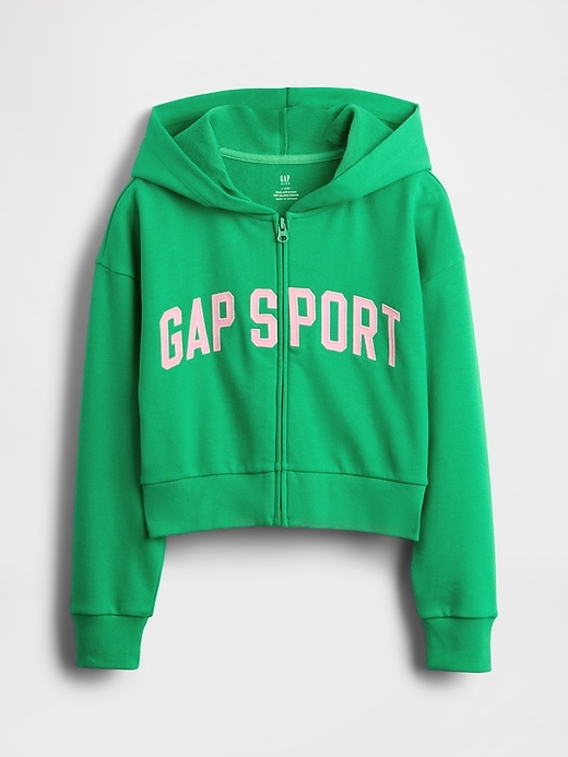 Image number 2 showing, Kids VintageSoft Crop Zip Hoodie