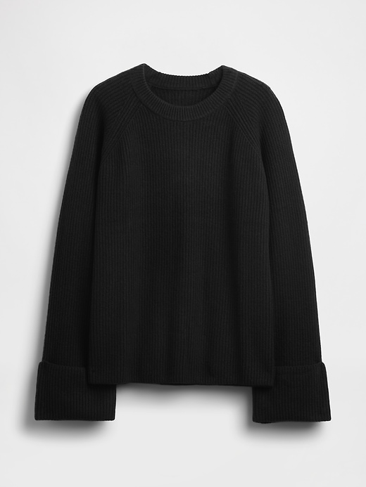 Image number 5 showing, CashSoft Shaker-Stitch Boyfriend Sweater