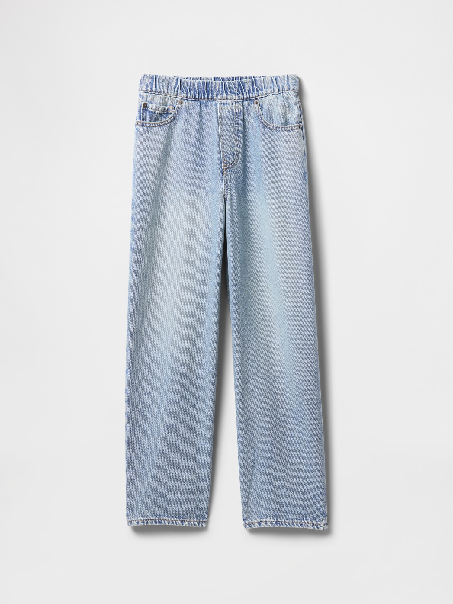 Детские джинсы Gap Kids UltraSoft Pull-On Baggy Jeans — фото 2