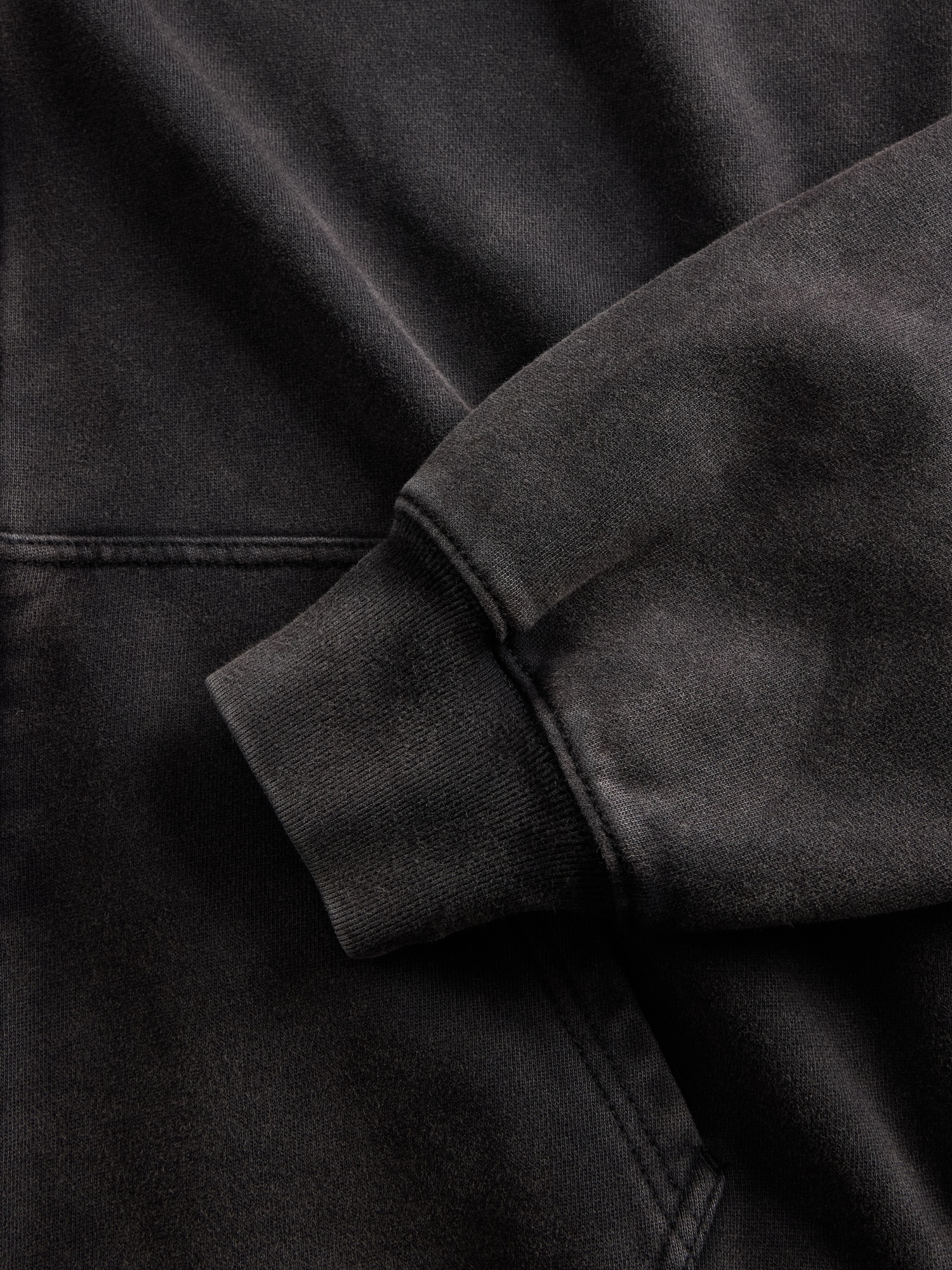 Adult Heavyweight Oversized Crop Zip Hoodie