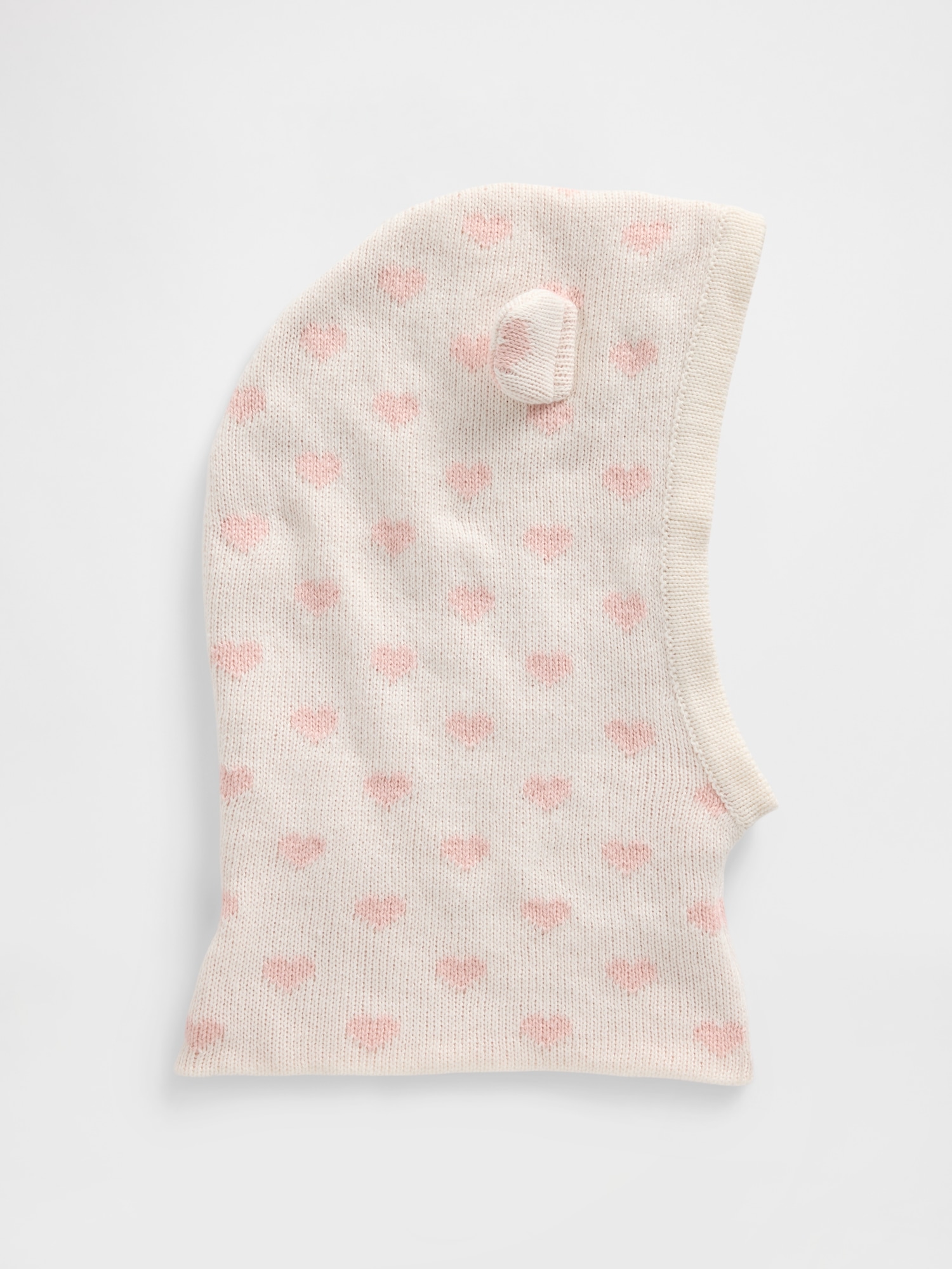 Toddler Knit Hood - Gap Heart Print