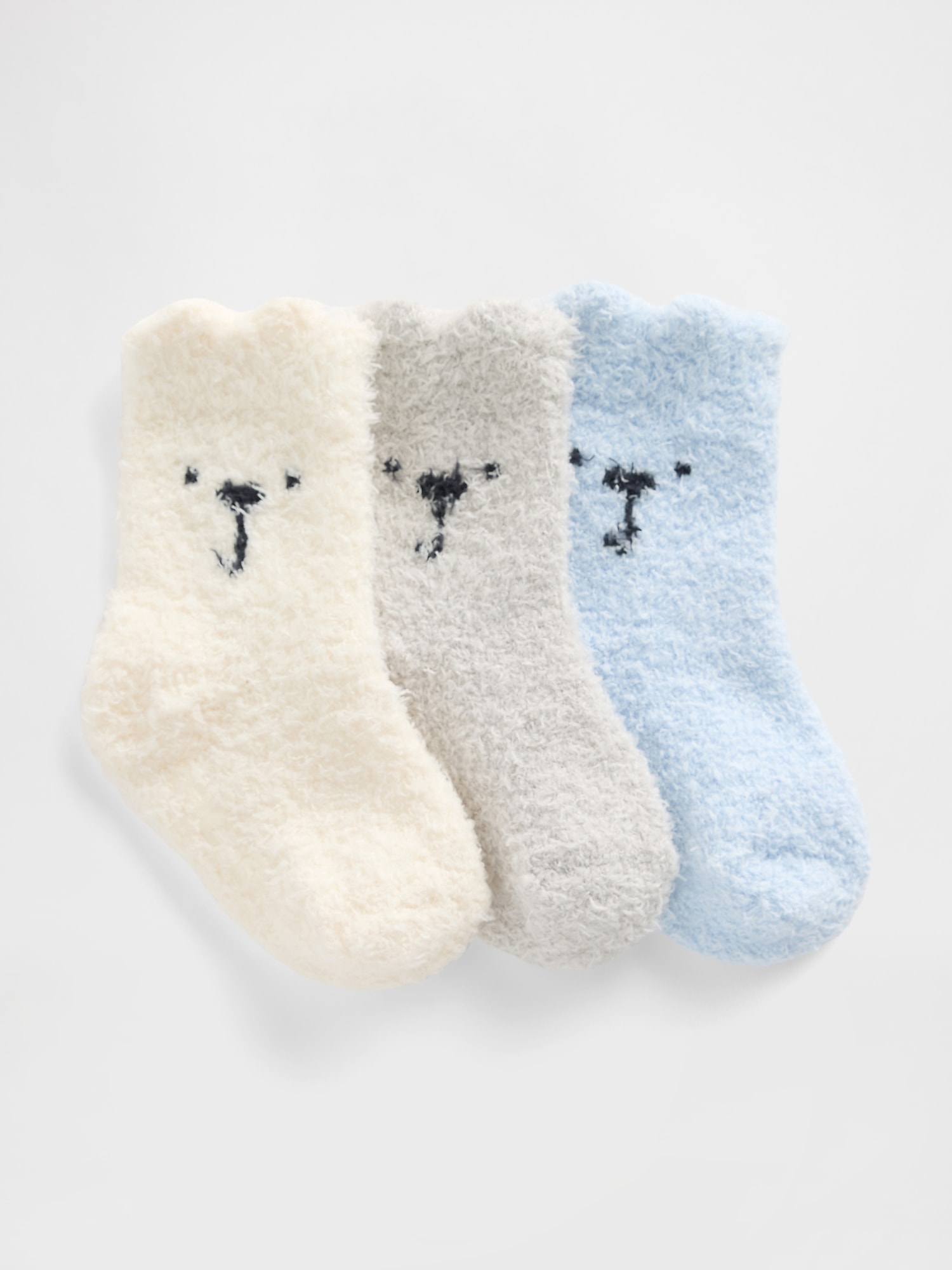 Gap Baby Cozy Bear Socks (3-pack) In Multi
