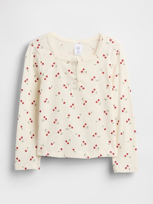 Image number 1 showing, Baby & Toddler Pointelle Henley Top