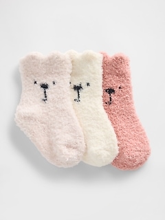 Baby Cozy Bear Socks (3-Pack)