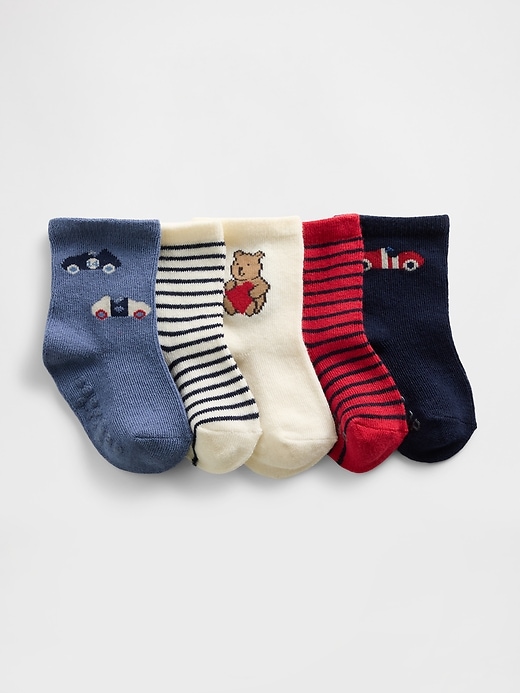 Image number 1 showing, Baby Crew Socks (5-Pack)