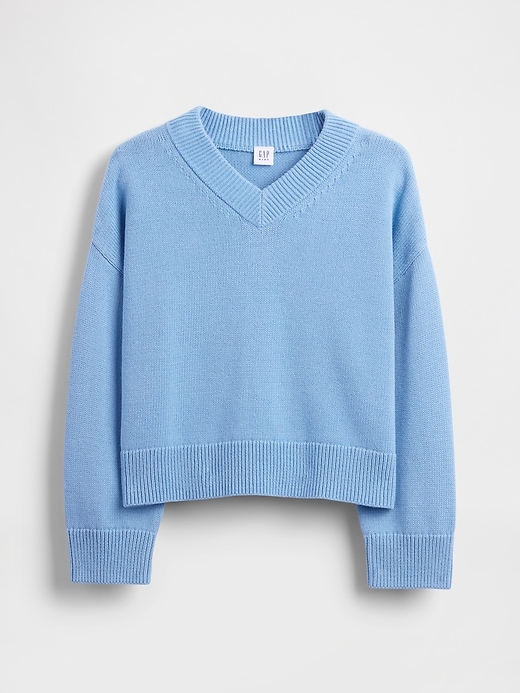 Kids Boxy V-Neck Sweater