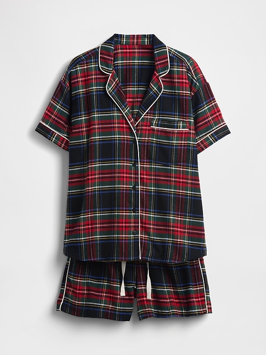 Image number 5 showing, Adult Softest Flannel PJ Short Set