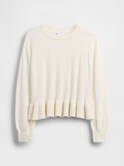 Kids Relaxed Peplum Sweater