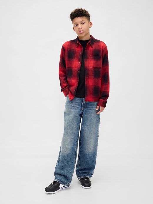 Image number 4 showing, Kids Plaid Button-Front Shirt