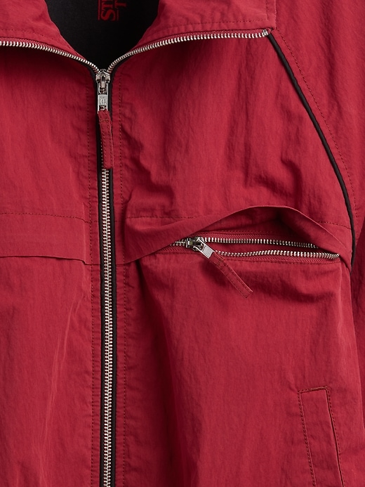 Image number 6 showing, Stranger Things Flannel-Lined Track Jacket