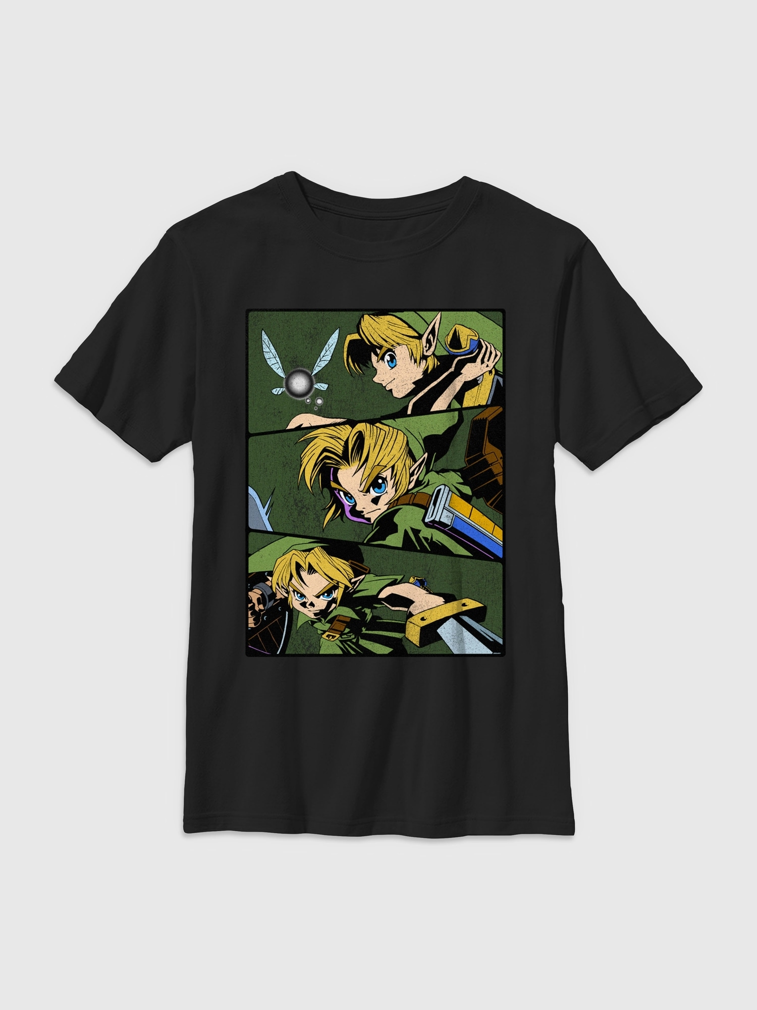 Kids Nintendo Legend of Zelda Link Graphic Tee - Black
