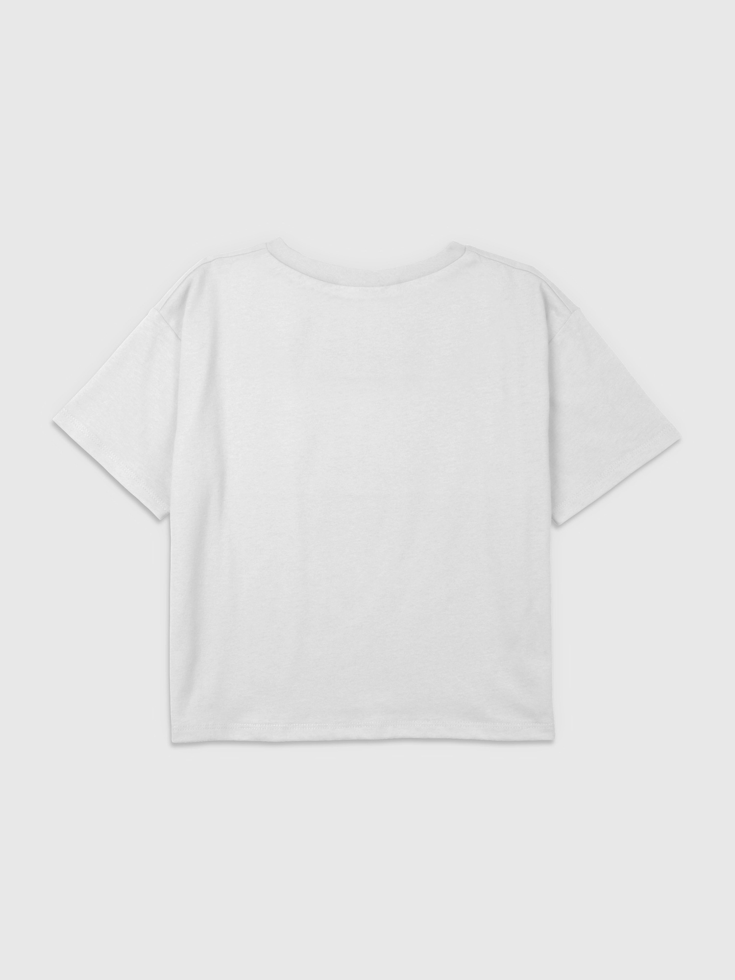 Детская футболка Gap MTV Cats Graphic Boxy Crop Tee, цвет: Белый — фото 3