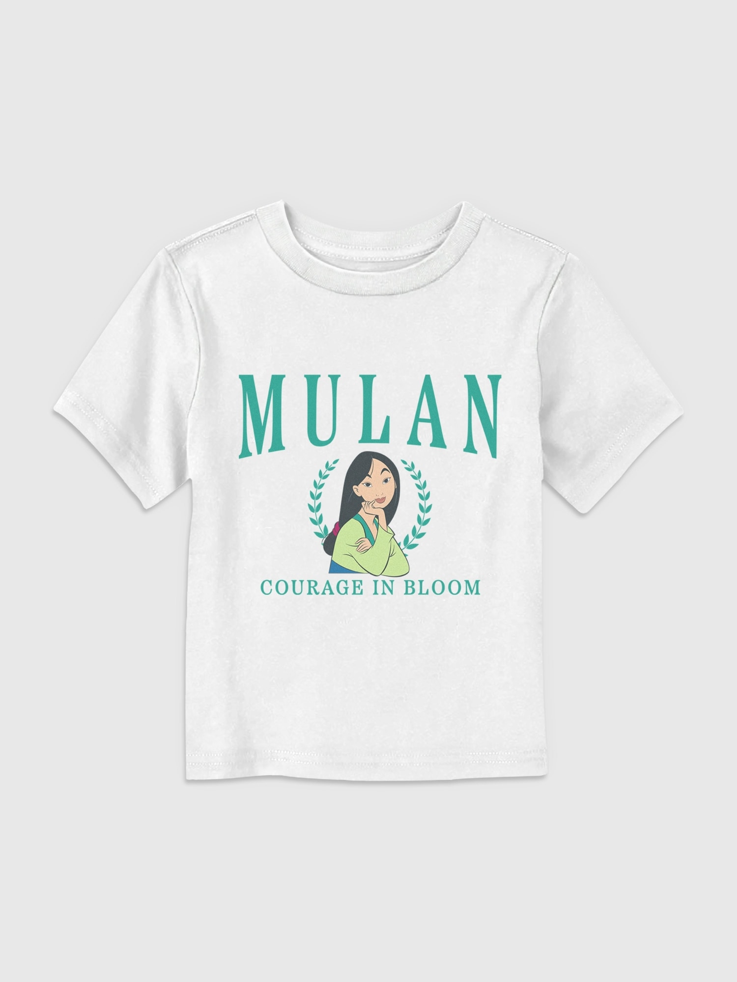 Toddler Mulan Collegiate Graphic T-Shirt - White