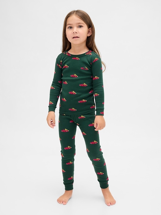 Image number 4 showing, Kids & Baby Organic Brushed Cotton Holiday PJ Set