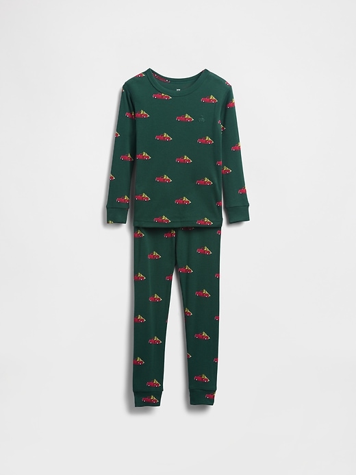 Image number 6 showing, Kids & Baby Organic Brushed Cotton Holiday PJ Set