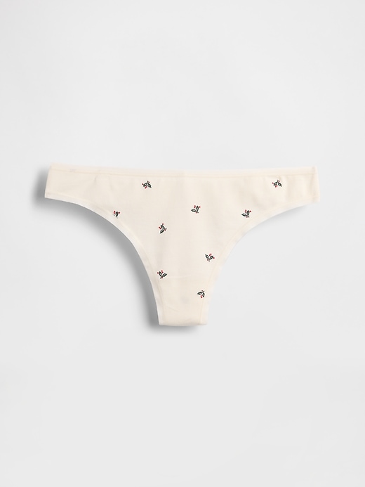 Image number 1 showing, Organic Stretch Cotton Thong