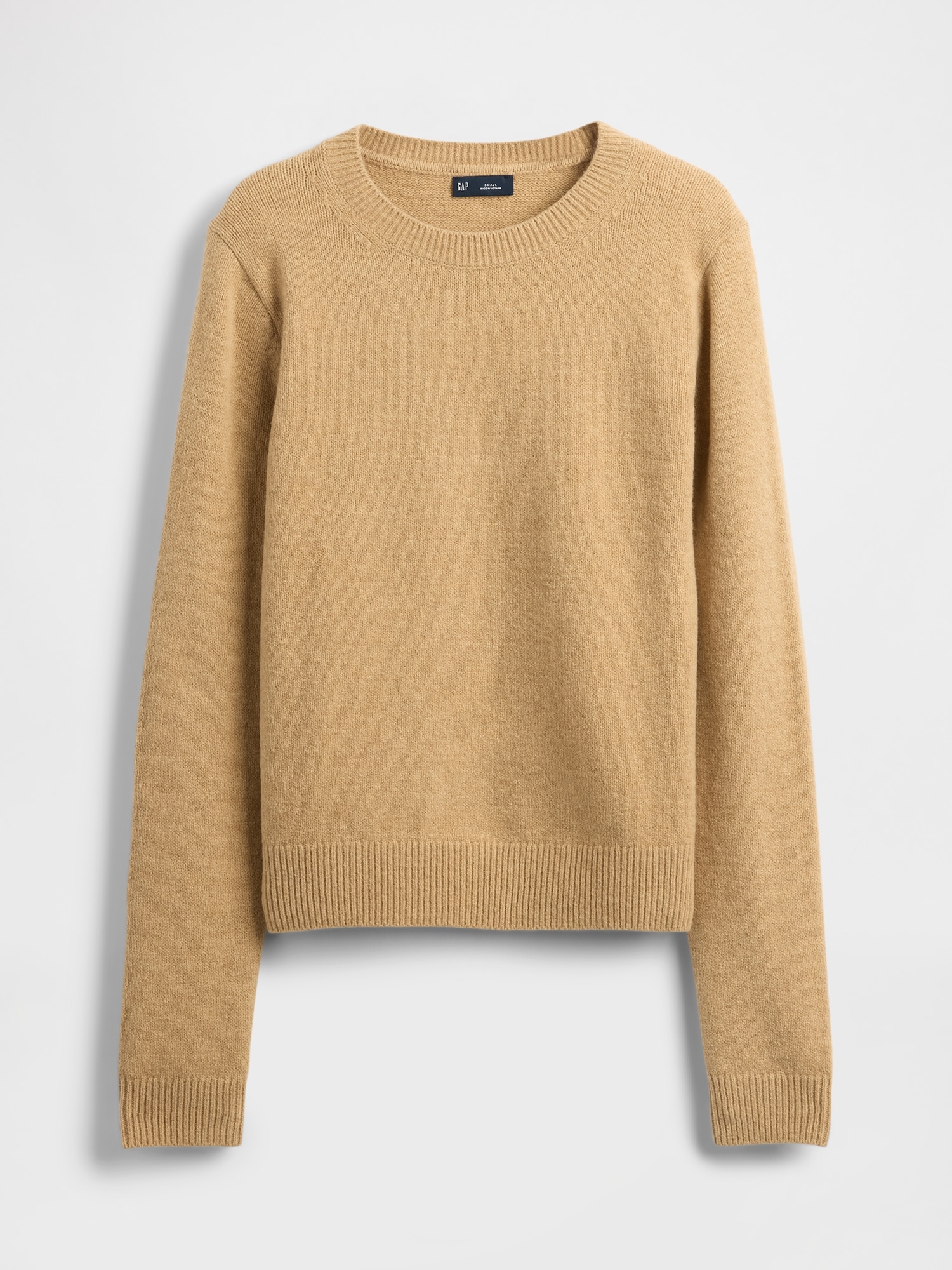 CashSoft Crewneck Sweater - Camel Tan
