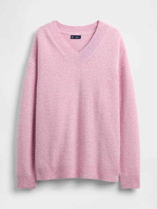 CashSoft Oversized V-Neck Sweater