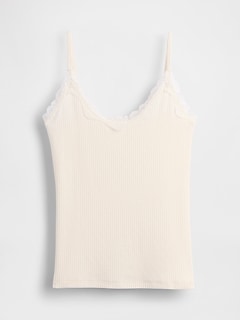 Lace-Trim Pointelle Cami