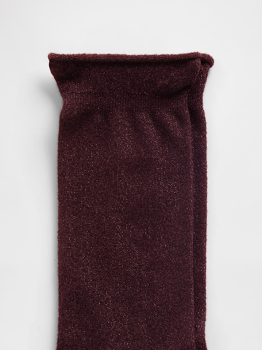 Image number 2 showing, Shimmer Ruffle Crew Socks