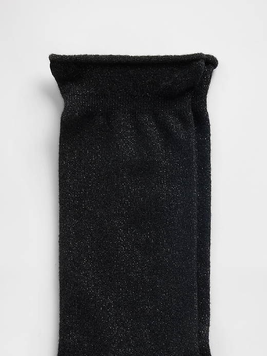 Image number 2 showing, Shimmer Ruffle Crew Socks