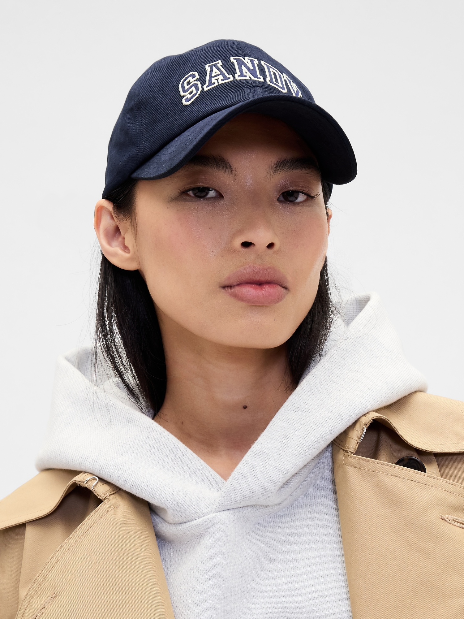 Gap × Sandy Liang Logo Baseball Hat - Navy Blue Uniform