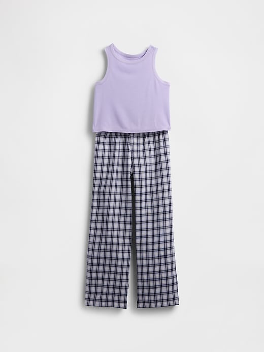 Image number 1 showing, Kids Recycled Tank PJ Set