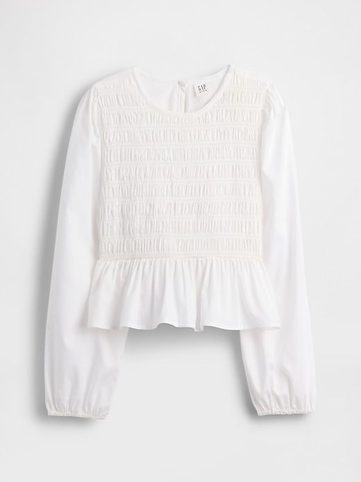 Image number 1 showing, Kids Smocked Peplum Top