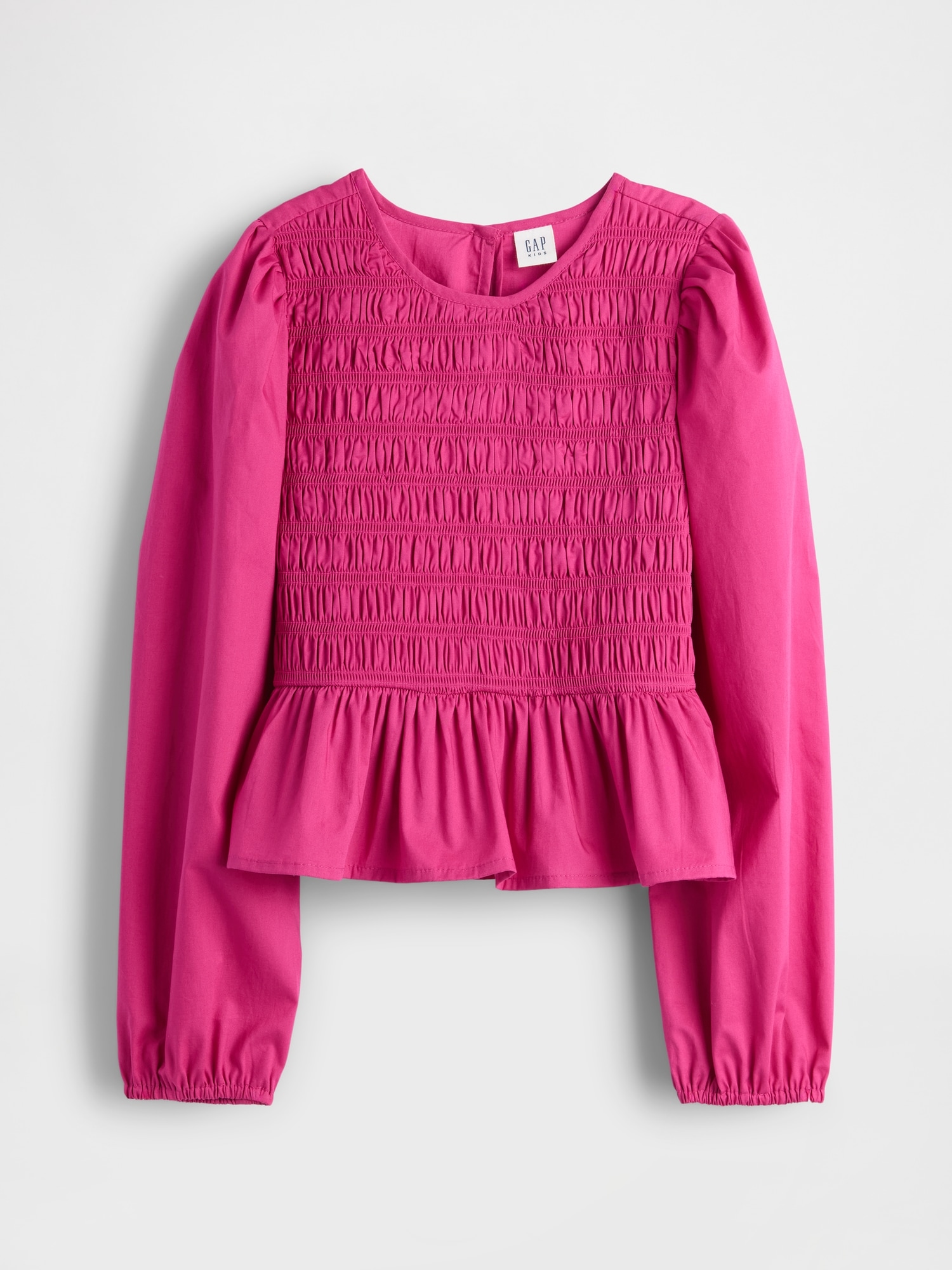 Kids Smocked Peplum Top