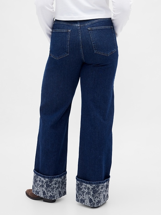 Image number 6 showing, High Rise Stride Wide-Leg Jeans