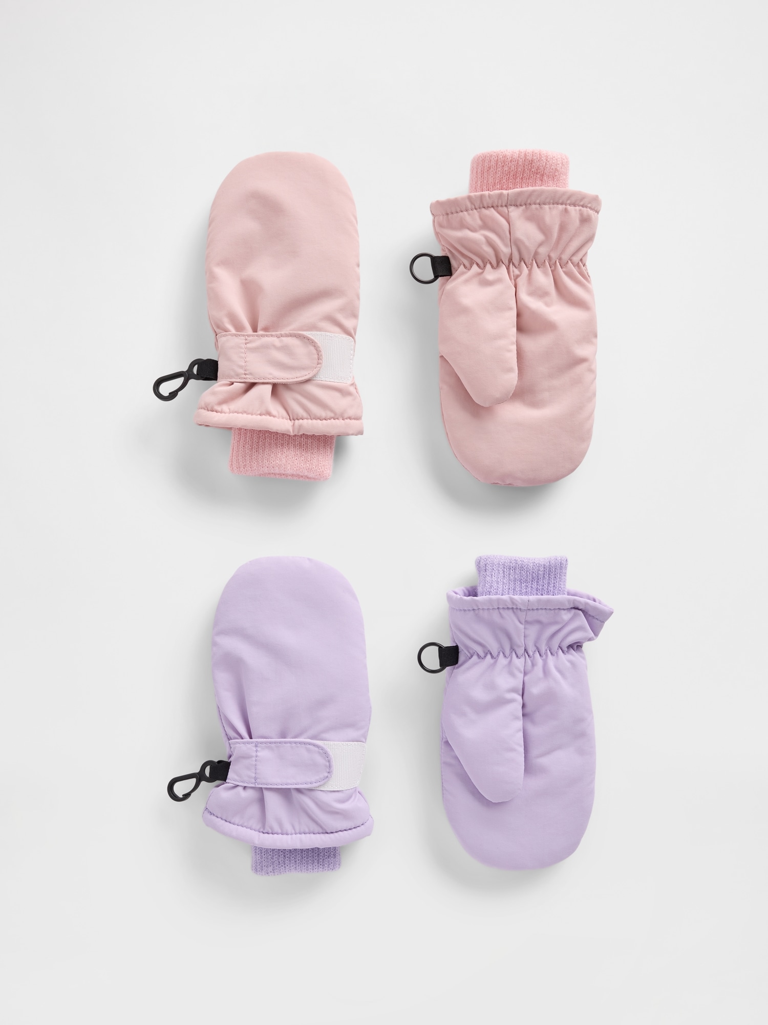 Toddler Snow Mittens (2-Pack) - Pure Pink