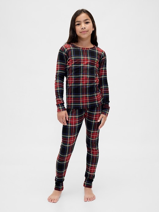 Image number 5 showing, Kids & Baby Organic Brushed Cotton Holiday PJ Set
