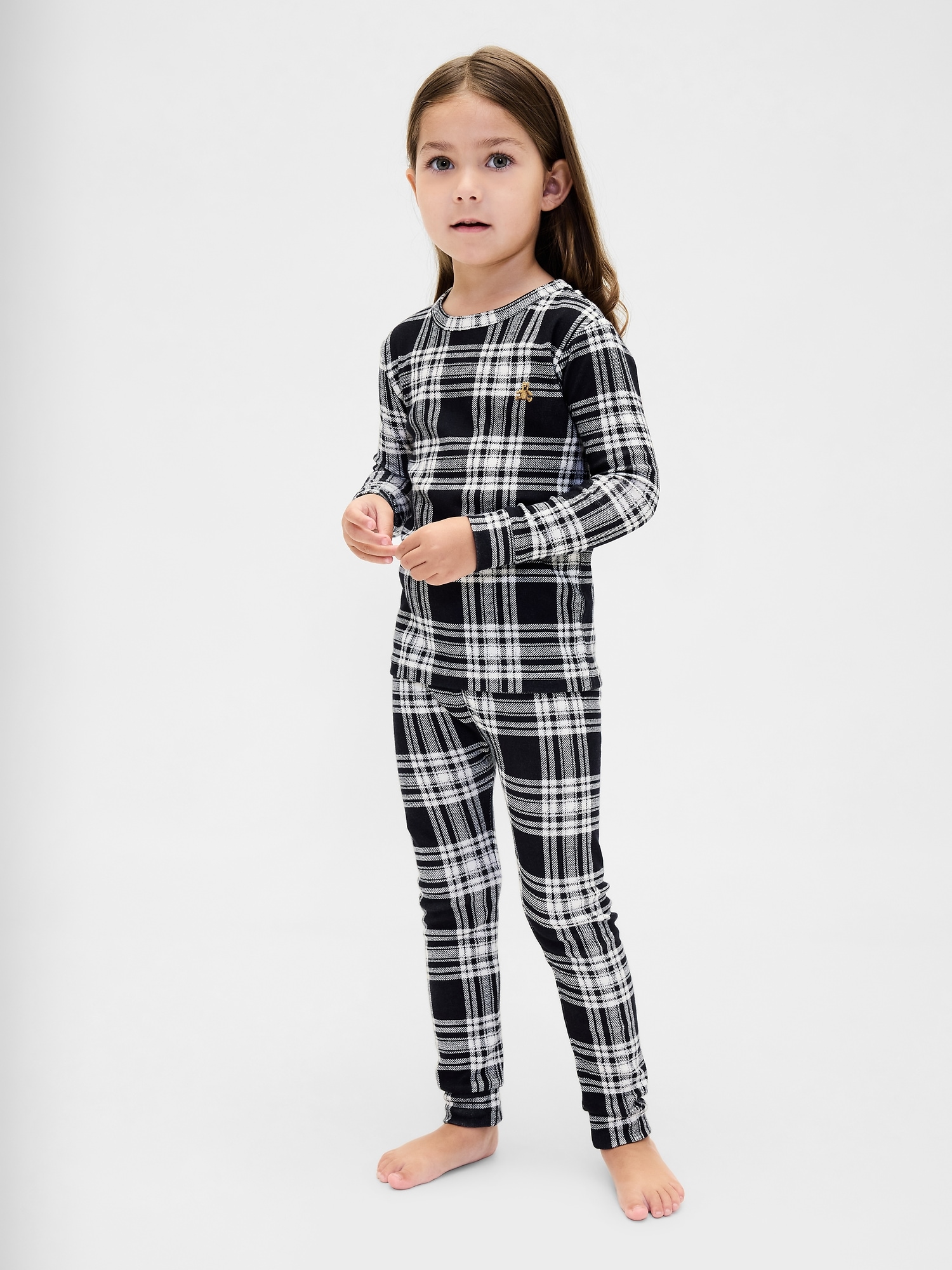 Kids & Baby Organic Brushed Cotton Holiday PJ Set