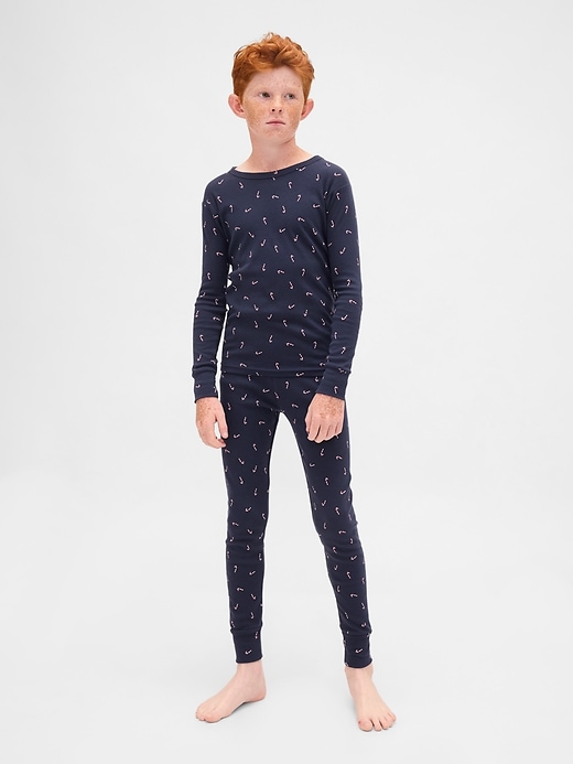 Image number 7 showing, Kids & Baby Organic Brushed Cotton Holiday PJ Set